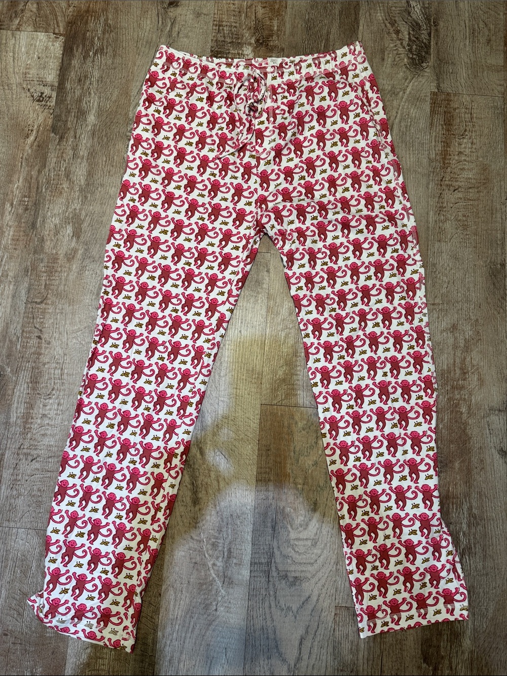 Roller Rabbit Pink Monkey Print “Mens Monkey Simon Pant” XL